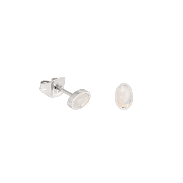 Oval Studs Silber Zu verkaufen
