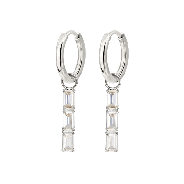 Baguette Bundle Hoop Set Small Silber Online