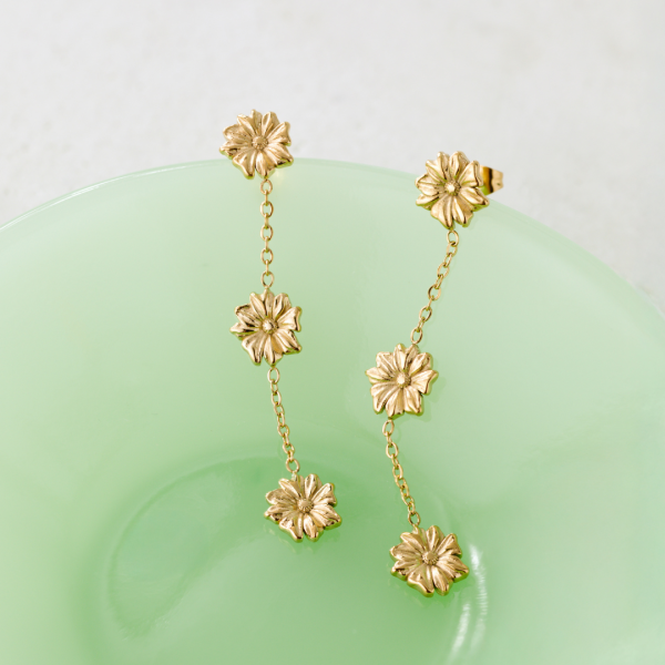 Petal Fall Studs Gold Mode – Bild 3
