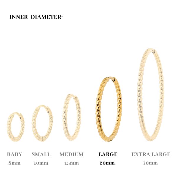 Twisted Hoops Large Silber Rabatt – Bild 5