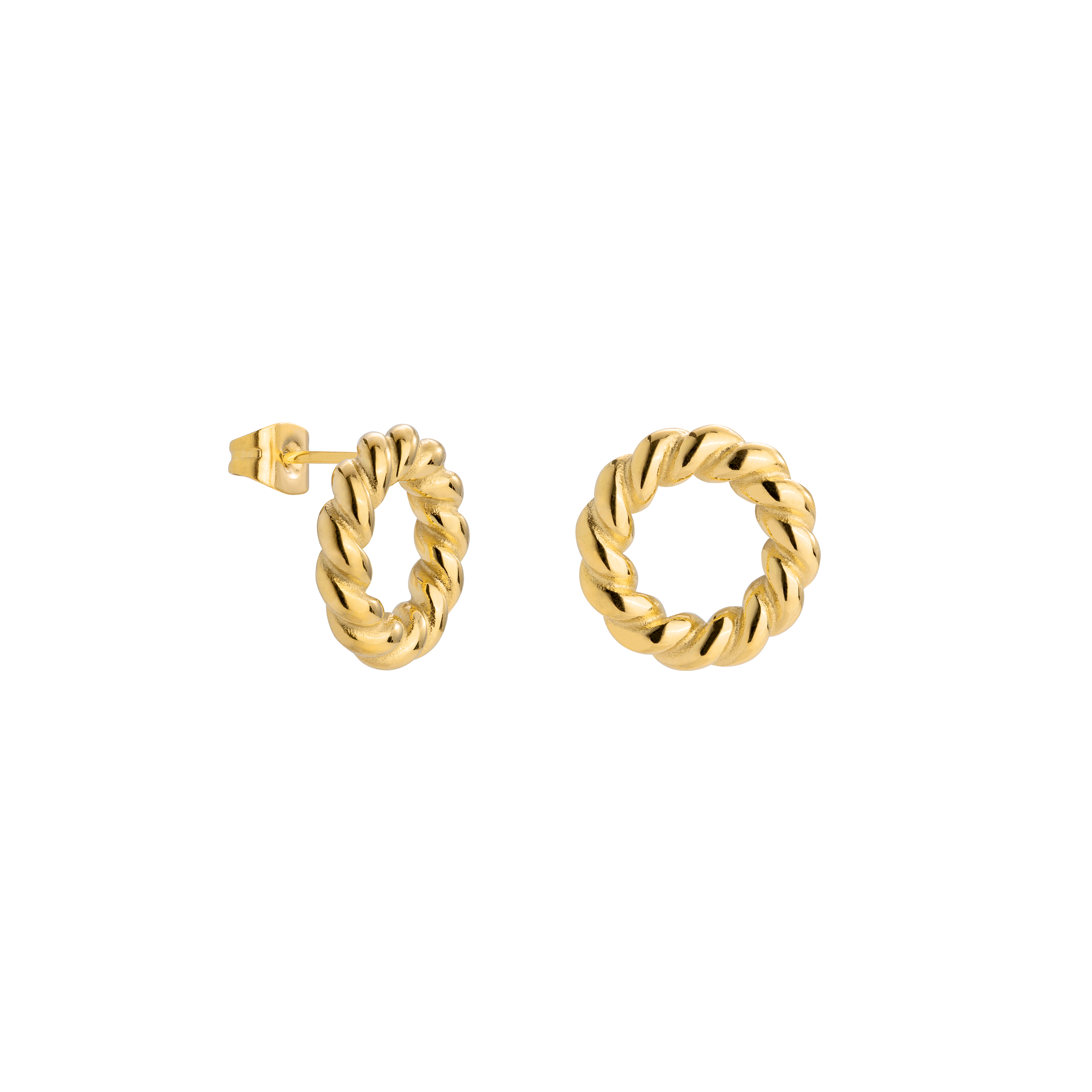 Twisted Donut Studs Gold Schn?ppchen