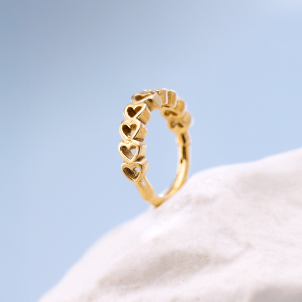 Heart after Heart Piercing Gold Jetzt online – Bild 3