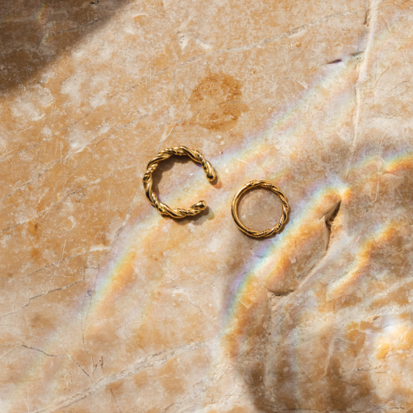 Curly Twist Piercing Gold Online – Bild 3