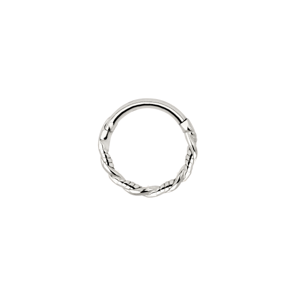 Curly Twist Piercing Silber Schn?ppchen