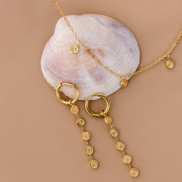 Sweet Swirl Hoop Set Small Gold Mode – Bild 3