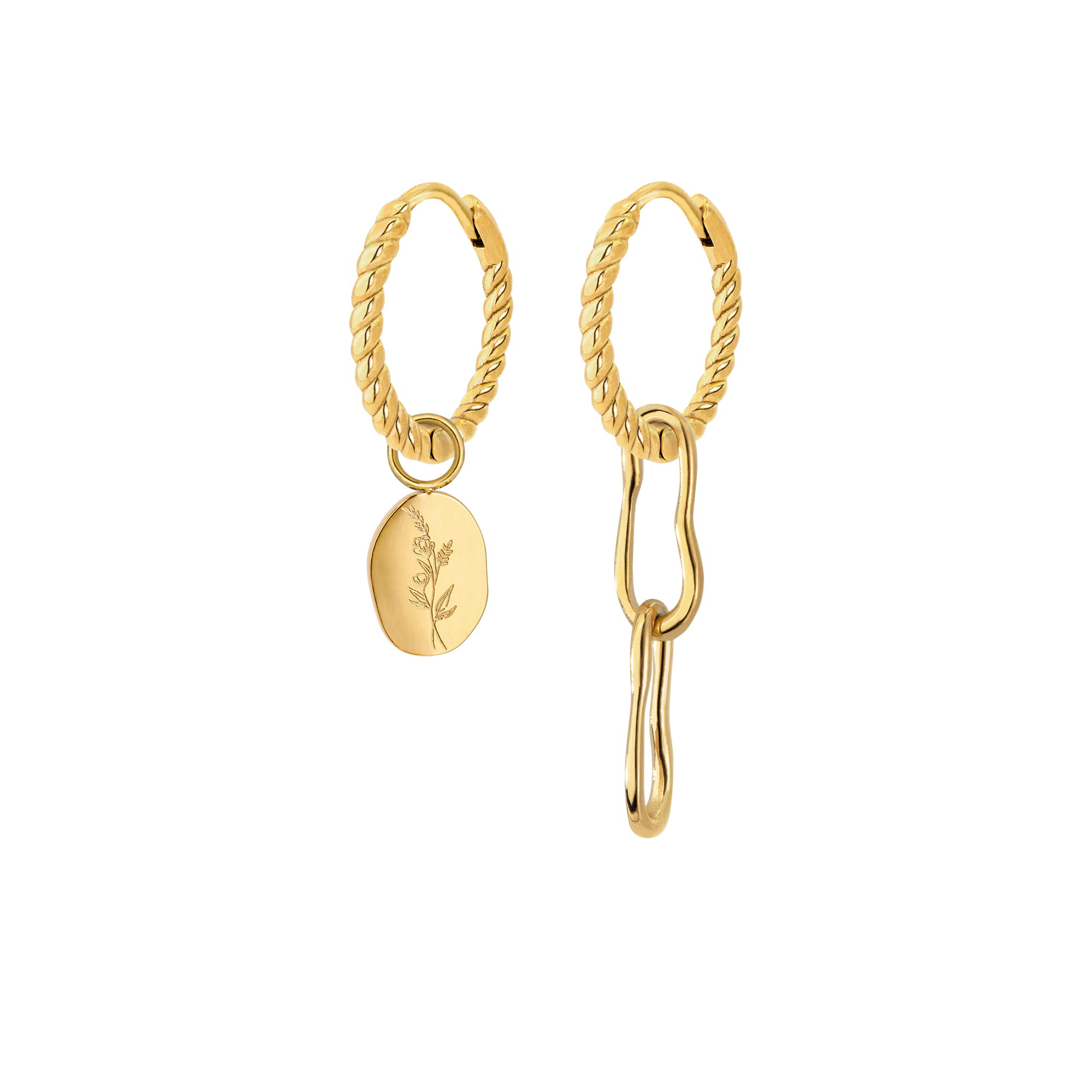 Twisted Hoop Set Small Online