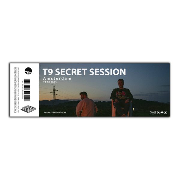 T9 Secret Session Ticket + Vinyl Verkauf