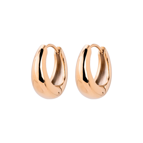 Gilded Curve Hoops Roségold Mode