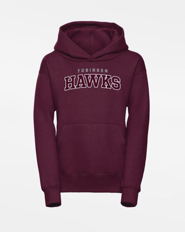 Russell Kids Basic Hoodie  Tübingen Hawks , Script, maroon rot Angebot