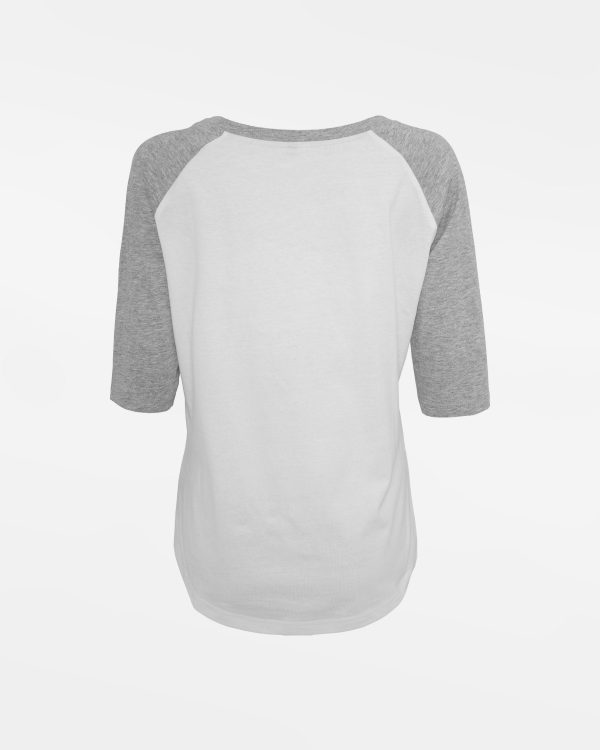 Diamond Pride Ladies 3 4 Contrast Raglan T-Shirt  Braunschweig 89ers , B, weiss-heather grau Online-Verkauf – Bild 2